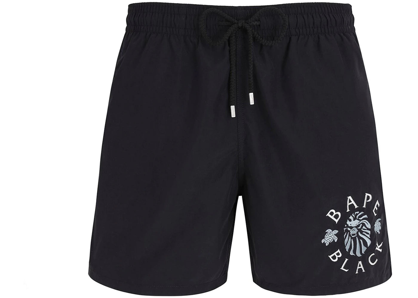 BAPE BLACK x Vilebrequin Logo Emborodery Swimming Shorts Black