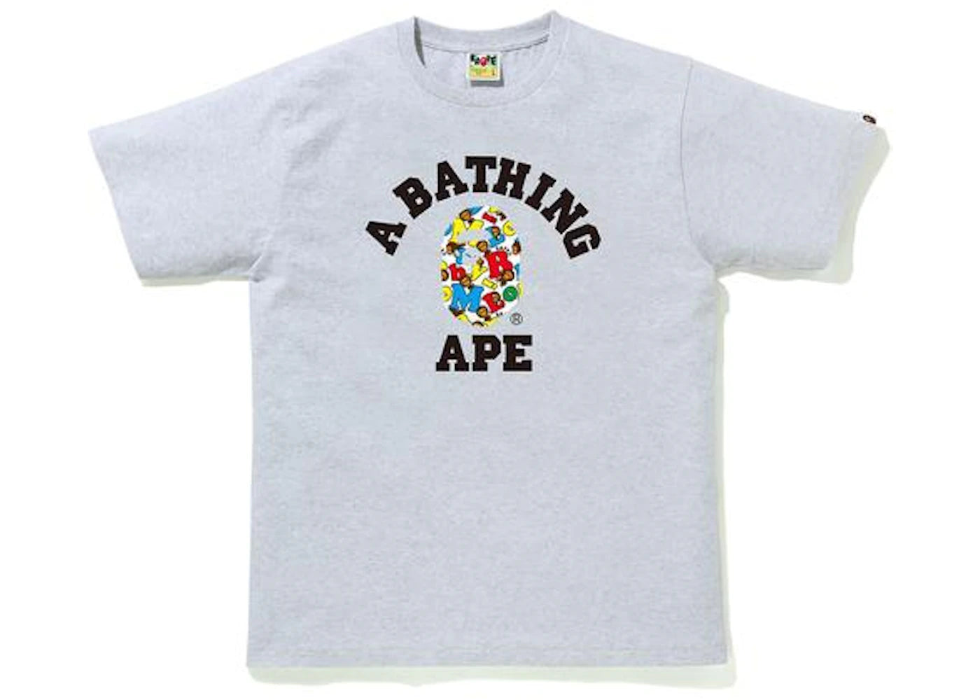 BAPE Baby Milo Alphabet College Tee Gray