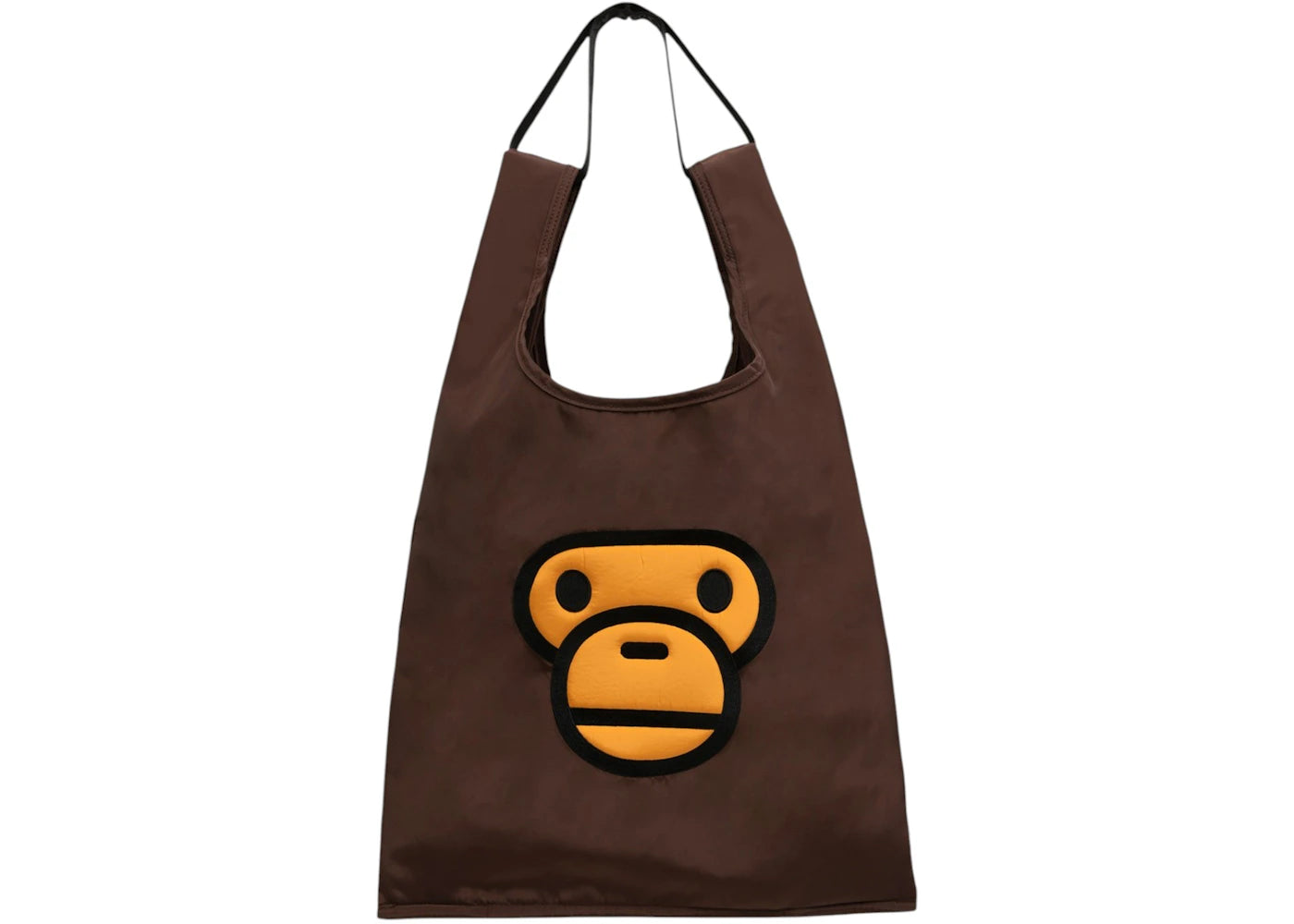 BAPE Baby Milo Face Large Tote Bag Brown