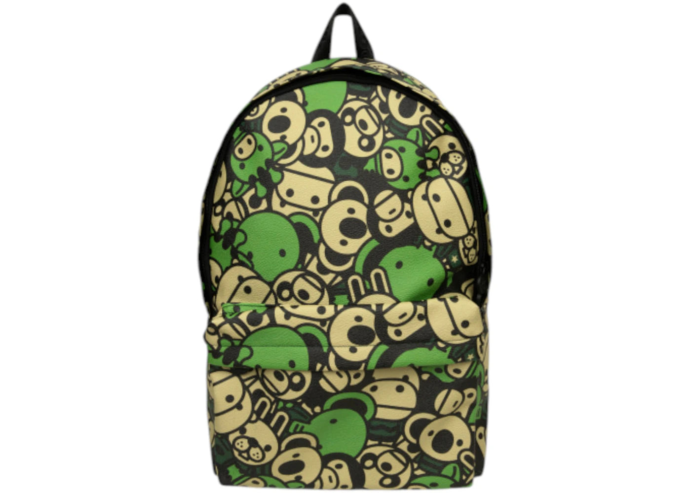 BAPE Baby Milo Faux Leather Large Backpack Apple Green