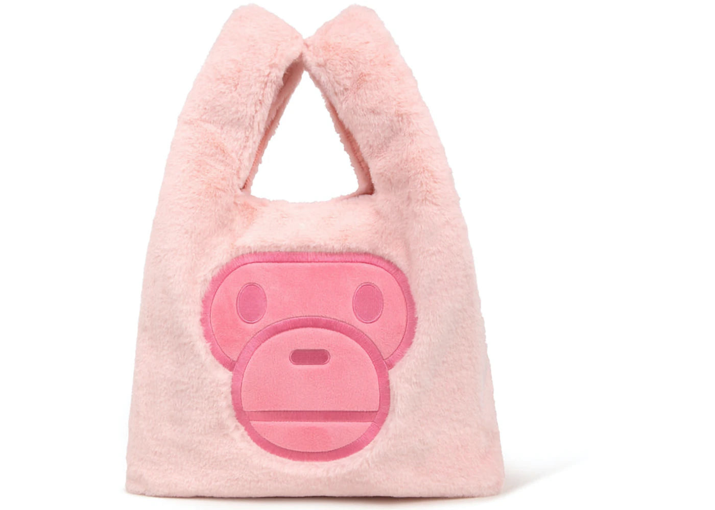 BAPE Baby Milo Fur Tote Bag Pink