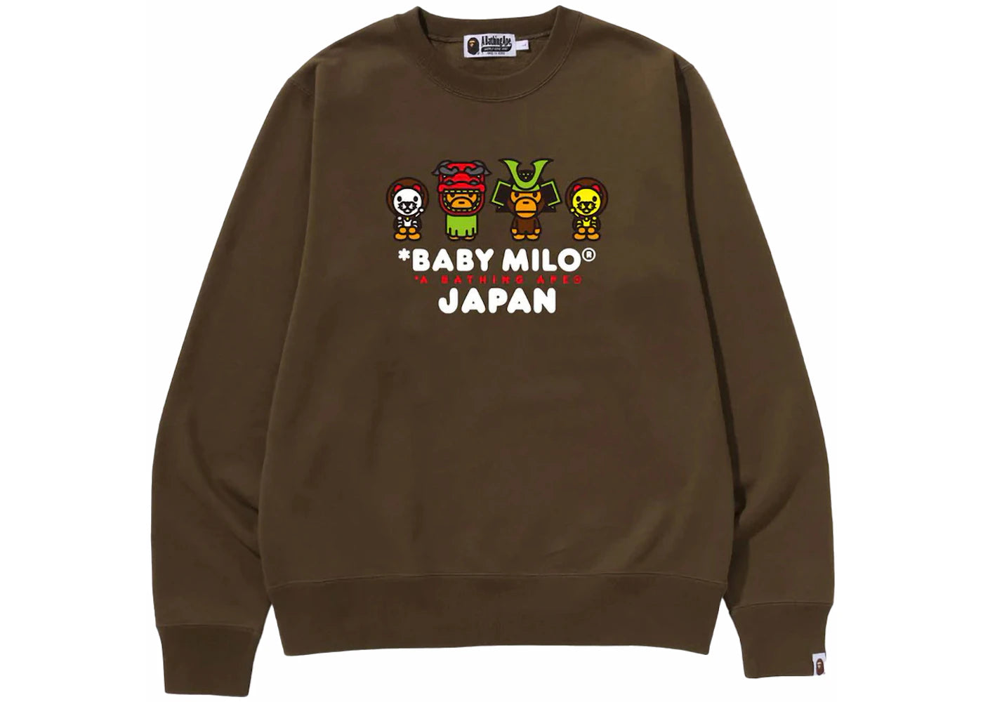 BAPE Baby Milo Japan Crewneck Olivedrab