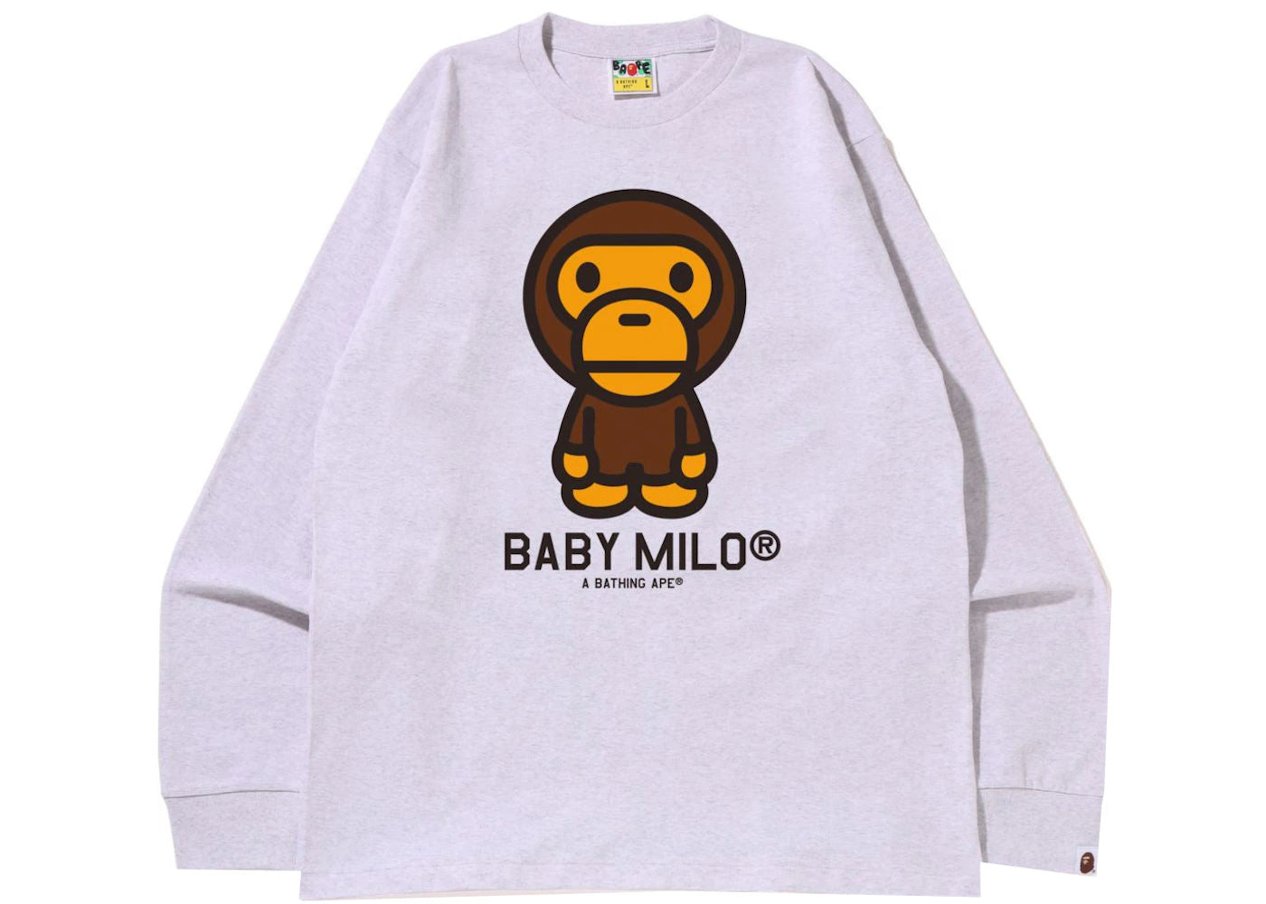 BAPE Baby Milo L/S Tee (SS22) Gray