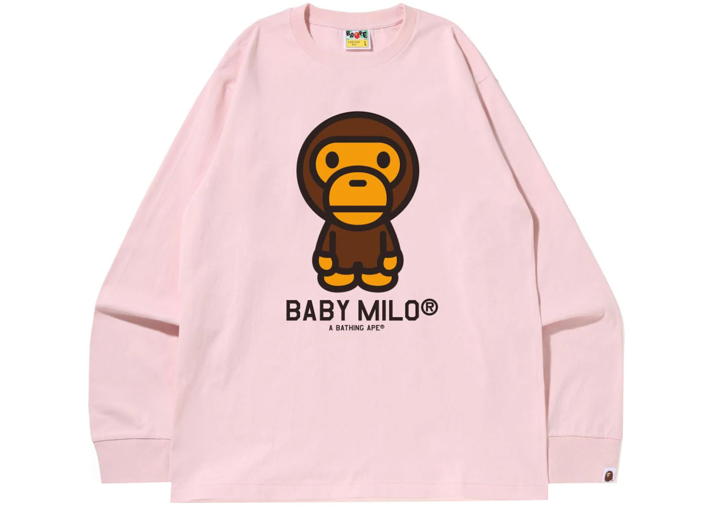 BAPE Baby Milo L/S Tee (SS22) Pink