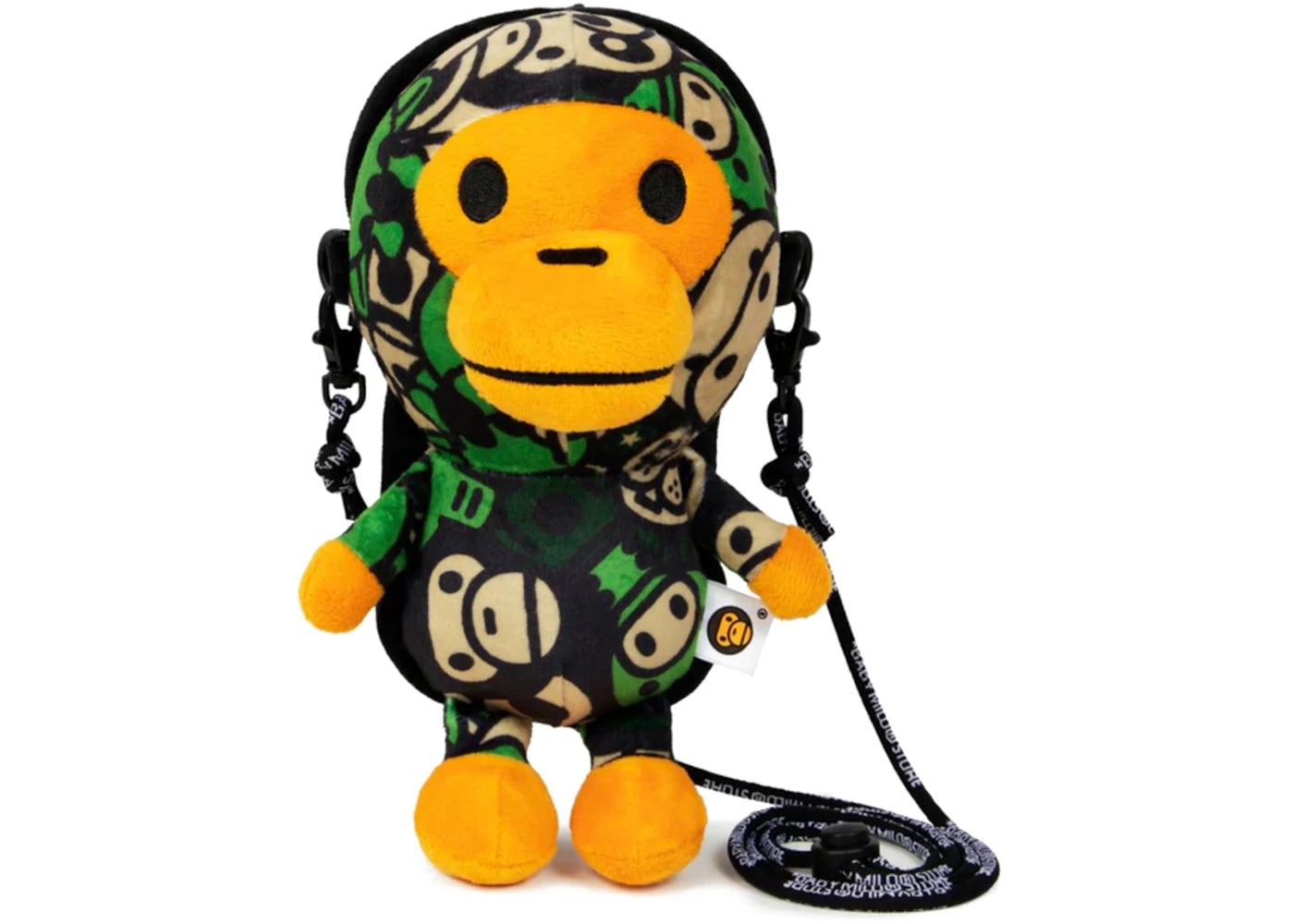 BAPE Baby Milo Plush Mobile Bag Green