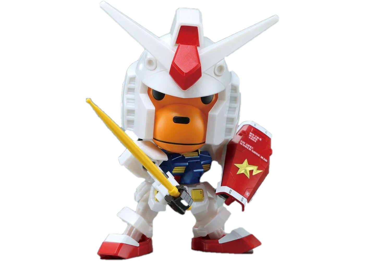 BAPE Baby Milo RX-78-2 Gundam Toy White