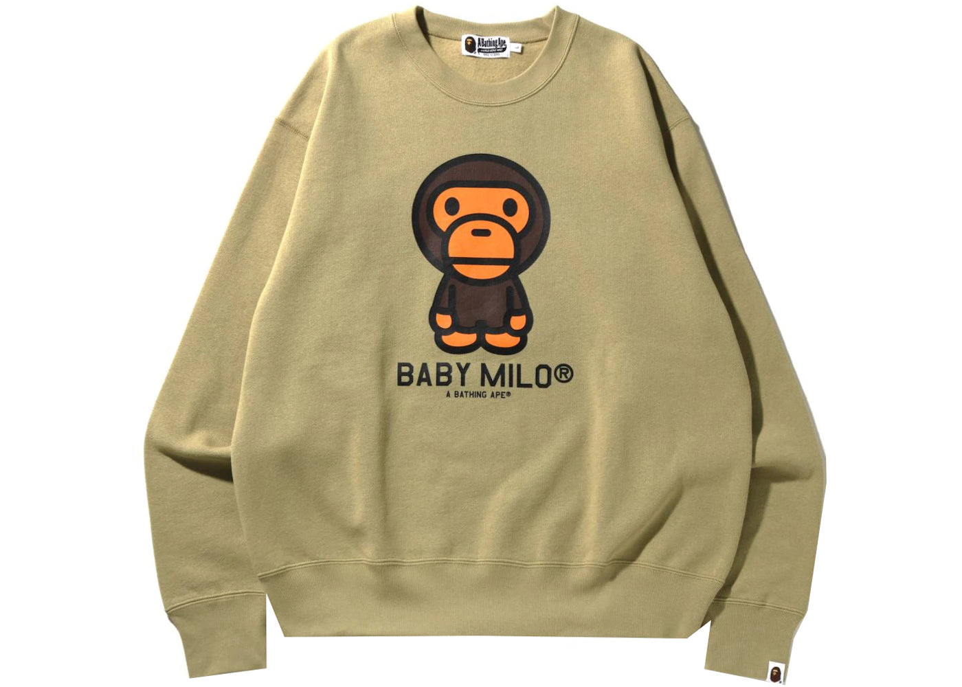 BAPE Baby Milo Relaxed Fit Crewneck Beige