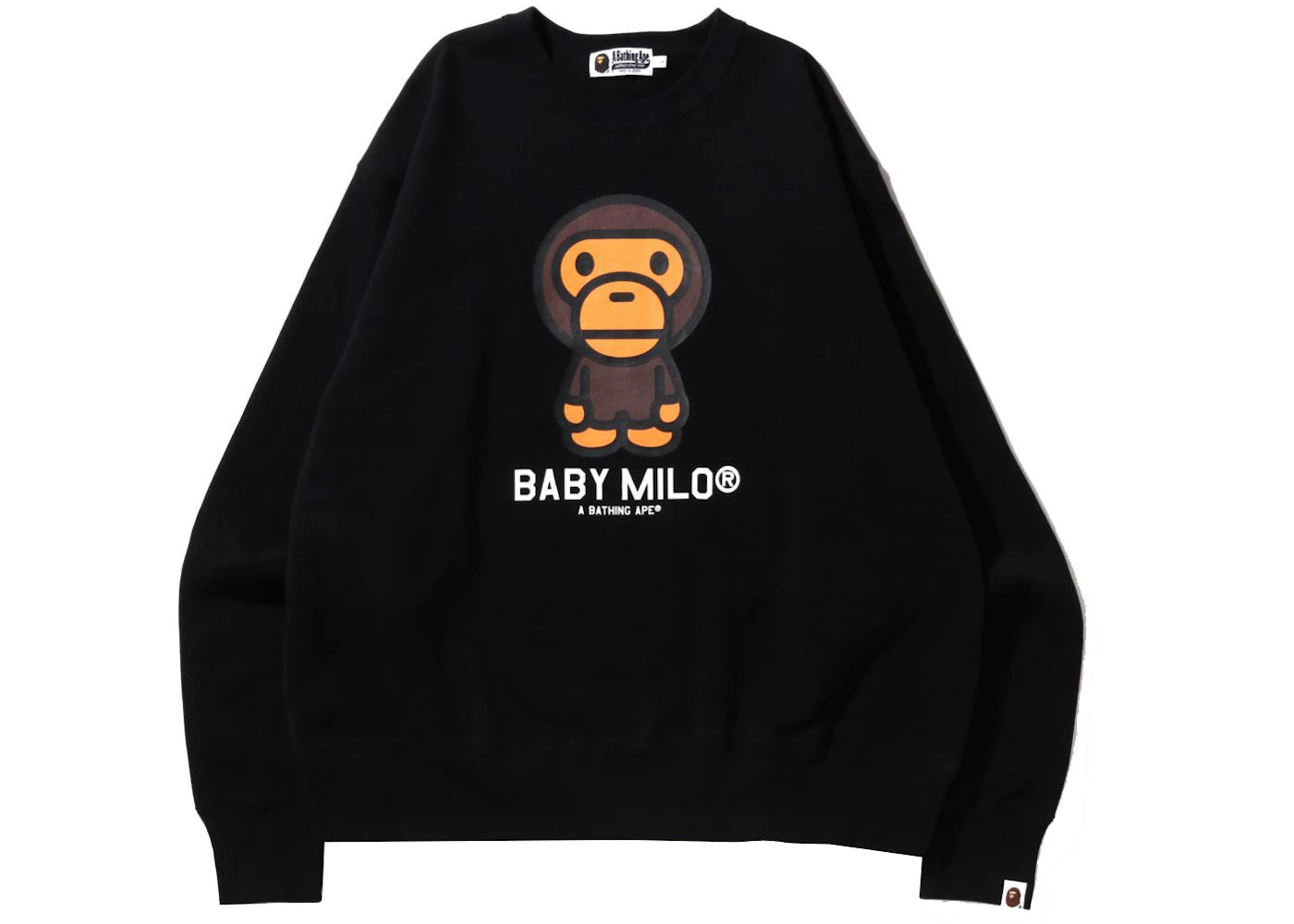 BAPE Baby Milo Relaxed Fit Crewneck Black