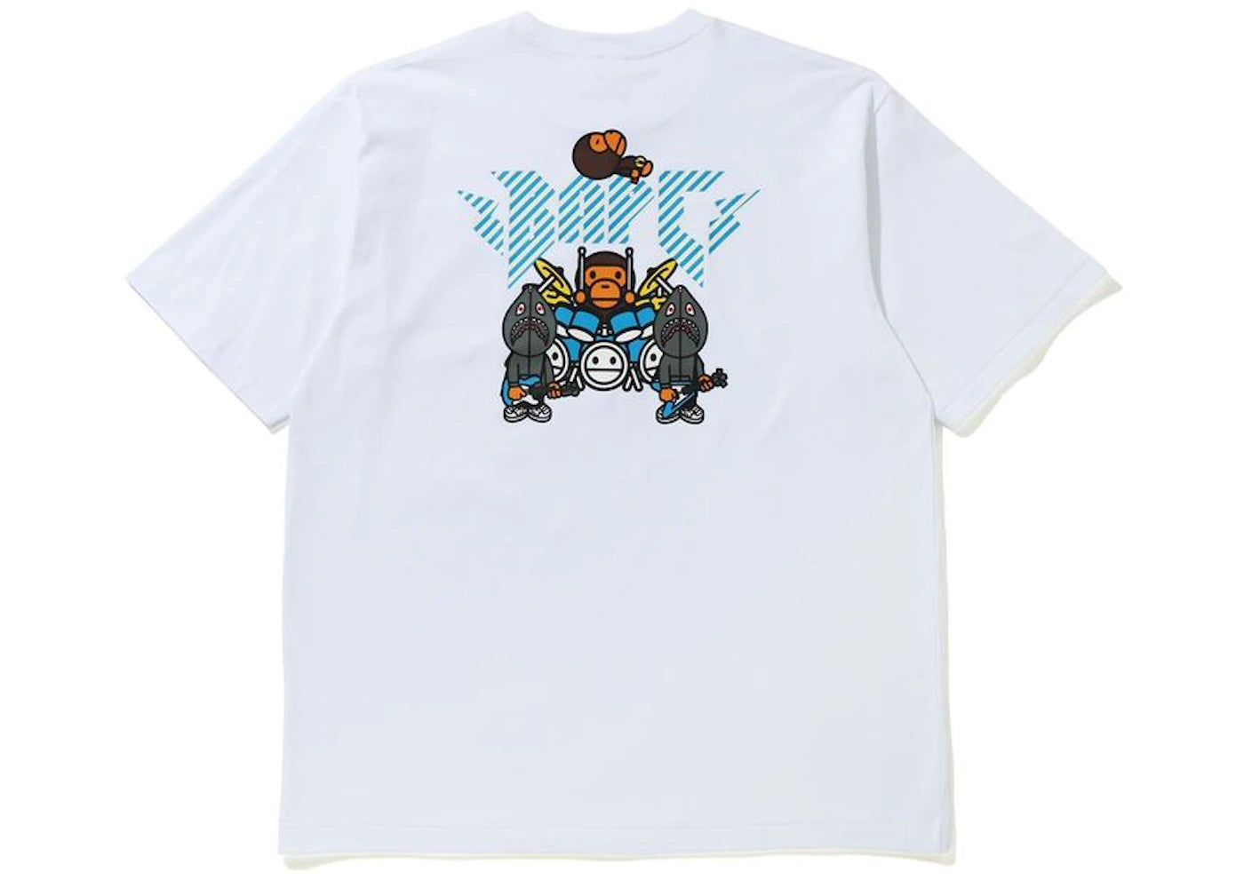 BAPE Baby Milo Rock Band Relaxed Fit Tee White