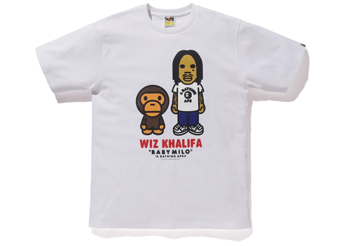 BAPE Baby Milo x Wiz Khalifa Tee White