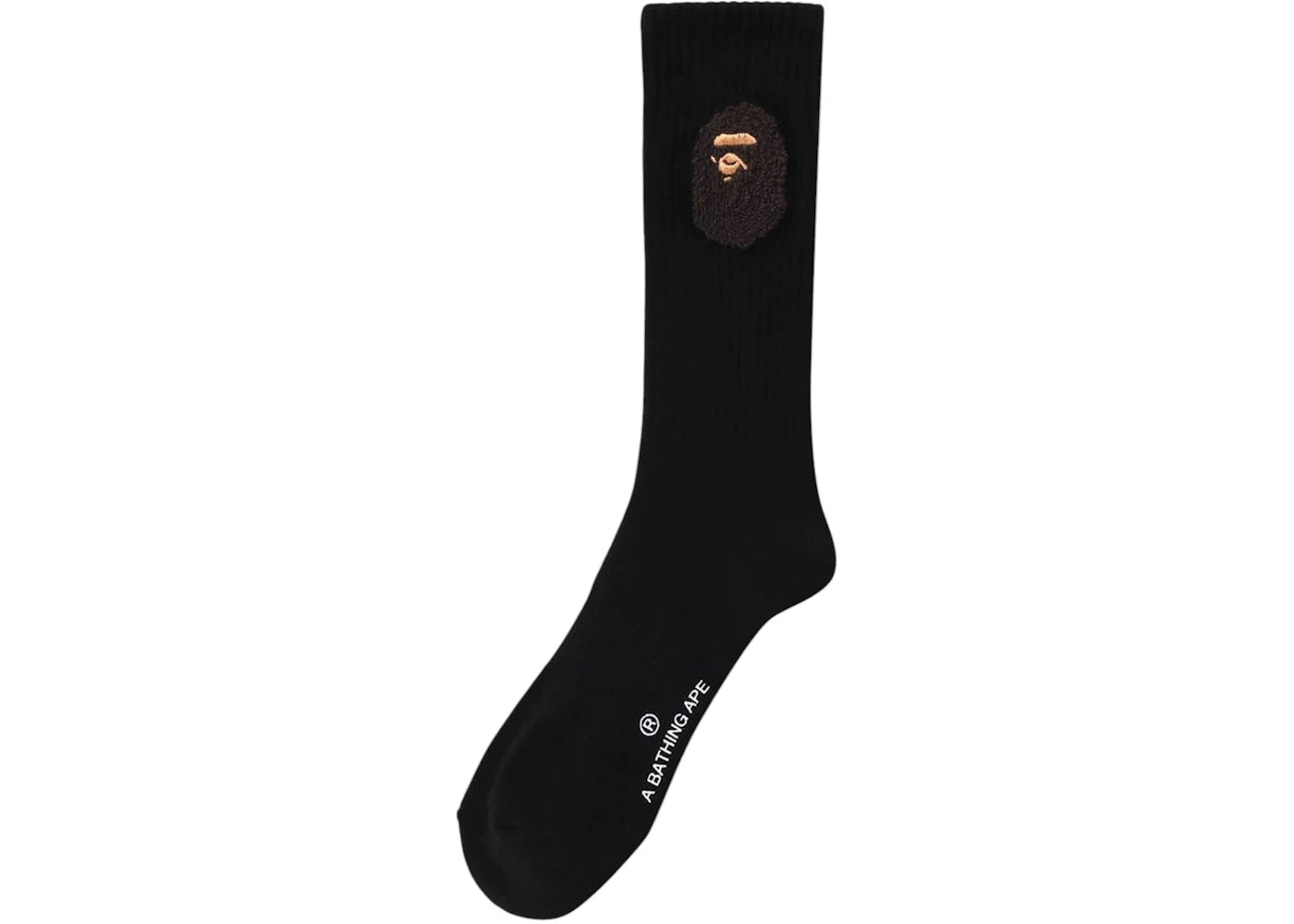 BAPE Balloon Yarn Ape Head Socks Socks Black