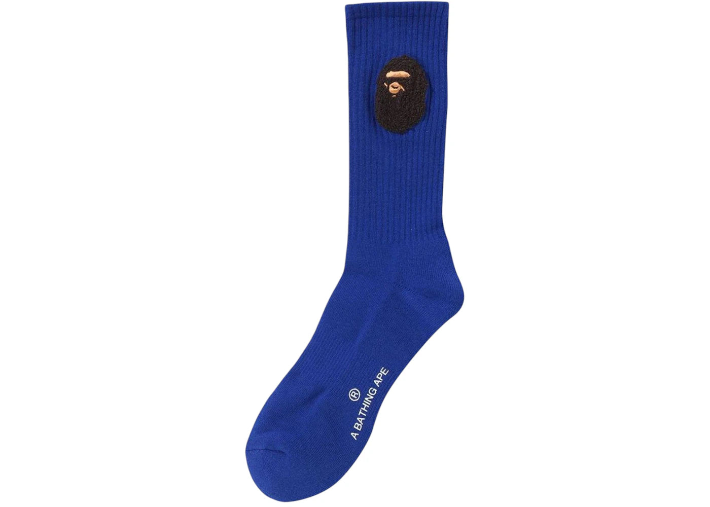 BAPE Balloon Yarn Ape Head Socks Socks Blue