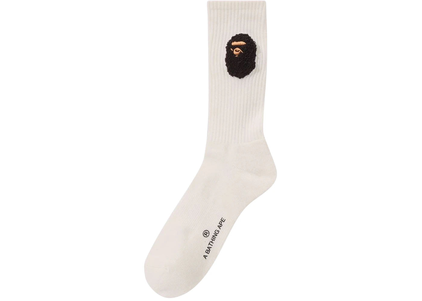 BAPE Balloon Yarn Ape Head Socks Socks White