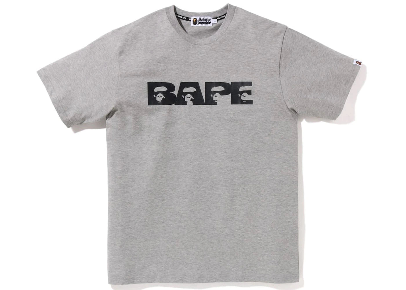 BAPE Bape Logo Tee Grey