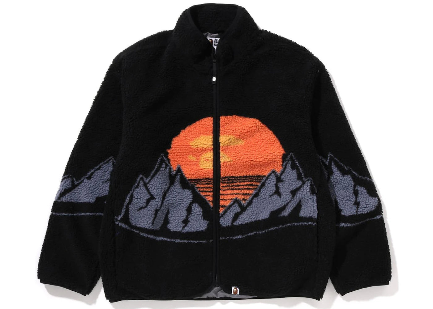 BAPE Bape Mountain Relaxed Fit Boa Jacket Black