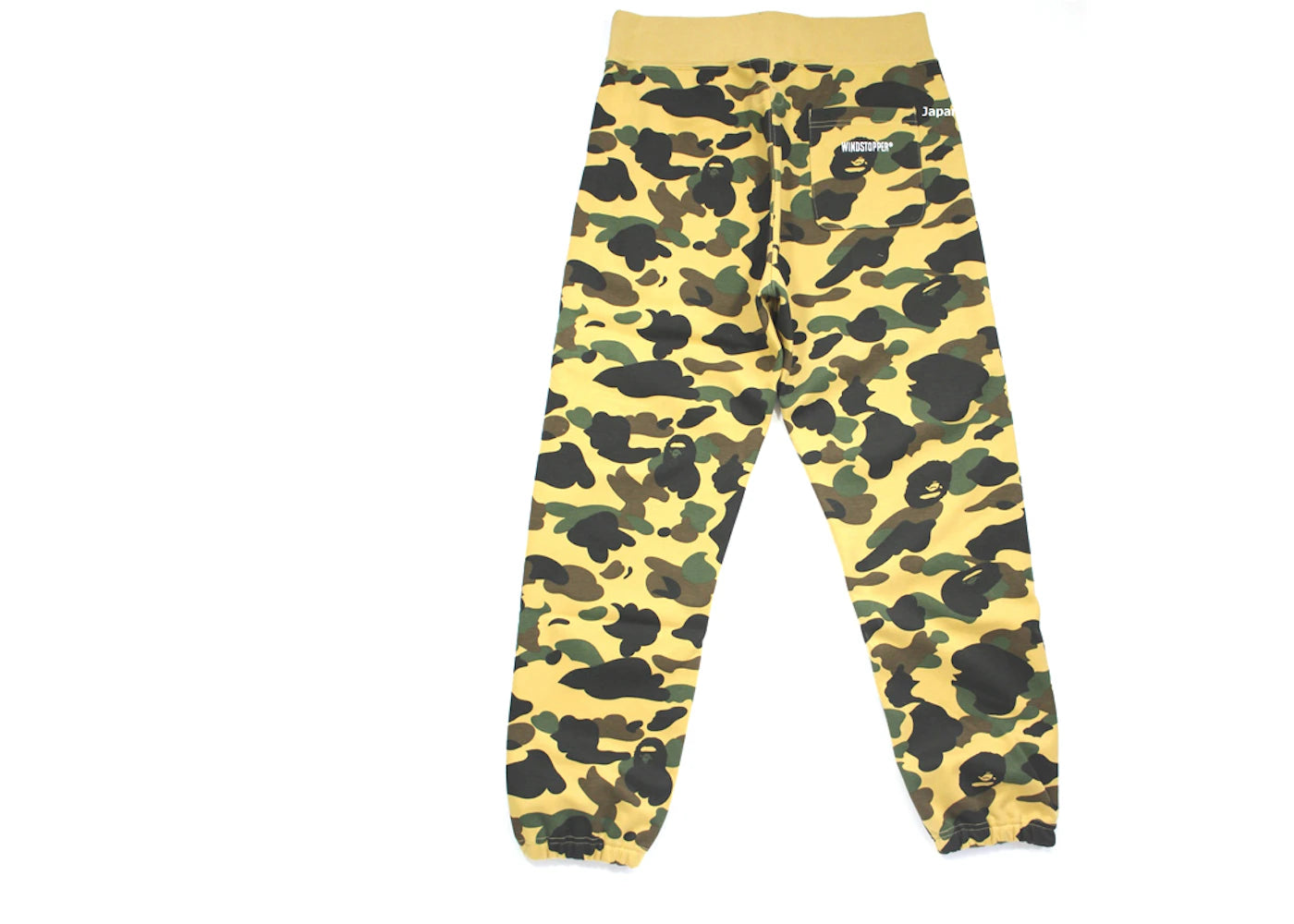 BAPE Bape Windstopper 1st Camo Slim Sweatpants Yellow