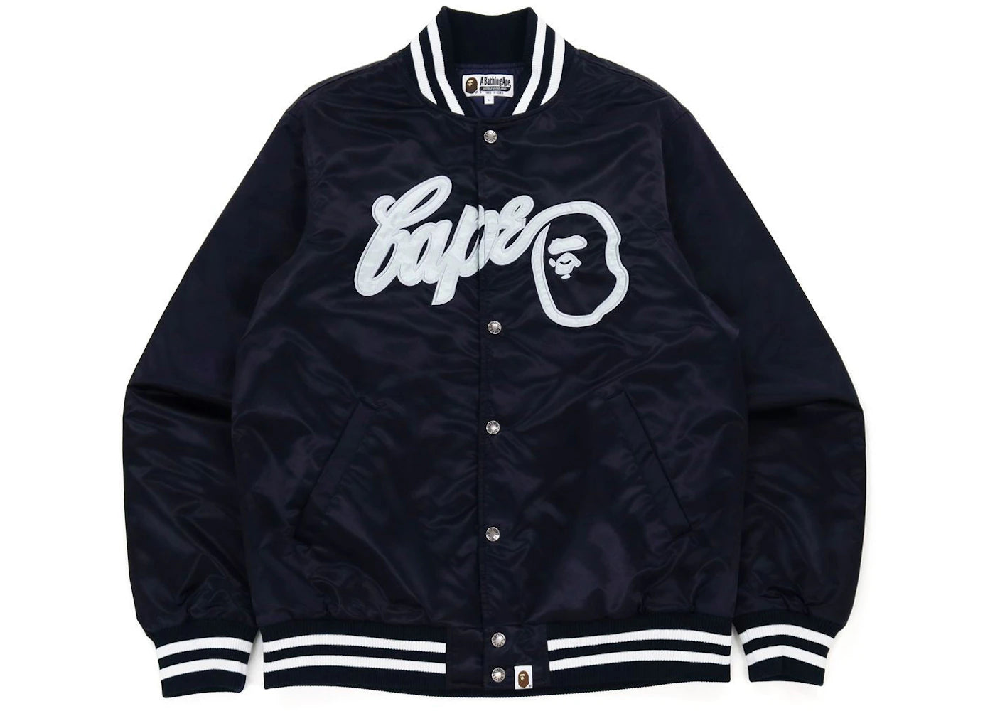 BAPE Baseball Jacket Navy