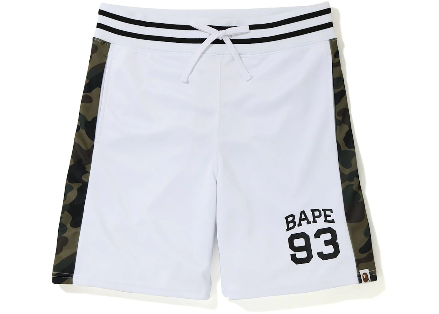 BAPE Basketball Shorts White