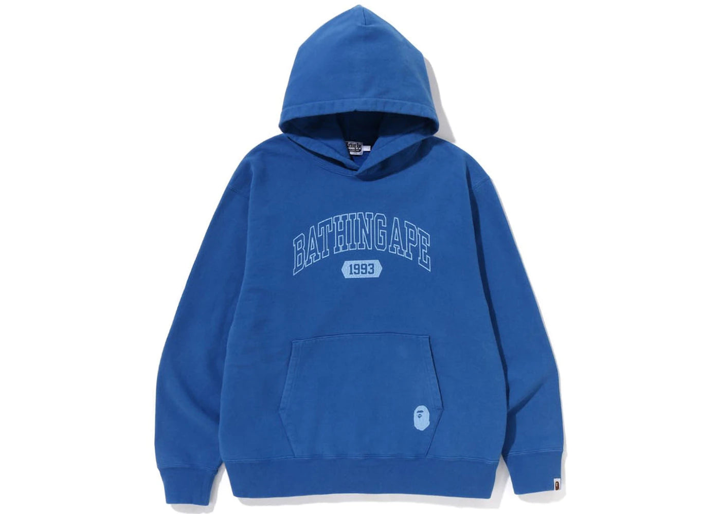 BAPE Batihng Ape Relaxed Fit Pullover Hoodie Blue