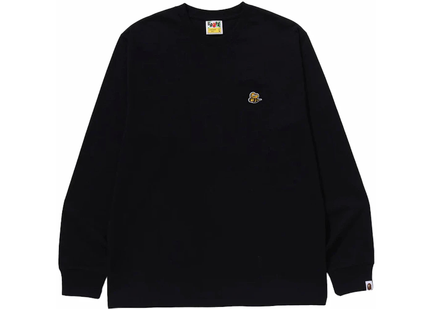 BAPE Bee One Point L/S Tee Black