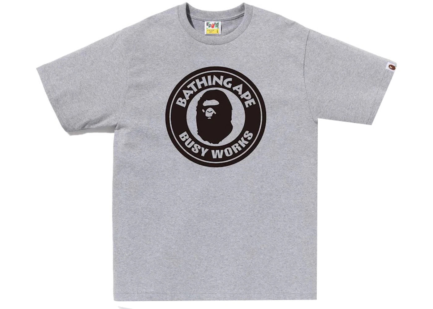 BAPE Bicolor Busy Works Tee Grey