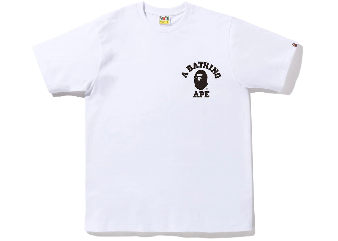 BAPE Bicolor College ATS Tee White