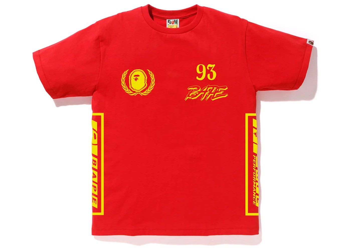 BAPE Bicolor Motor Sport Tee Red
