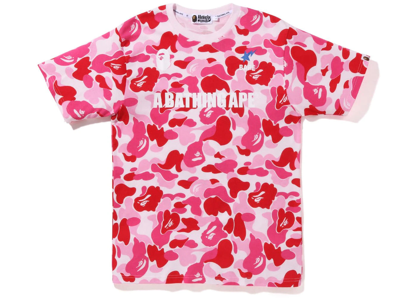 BAPE Big ABC Camo A Bathing Ape Tee Pink