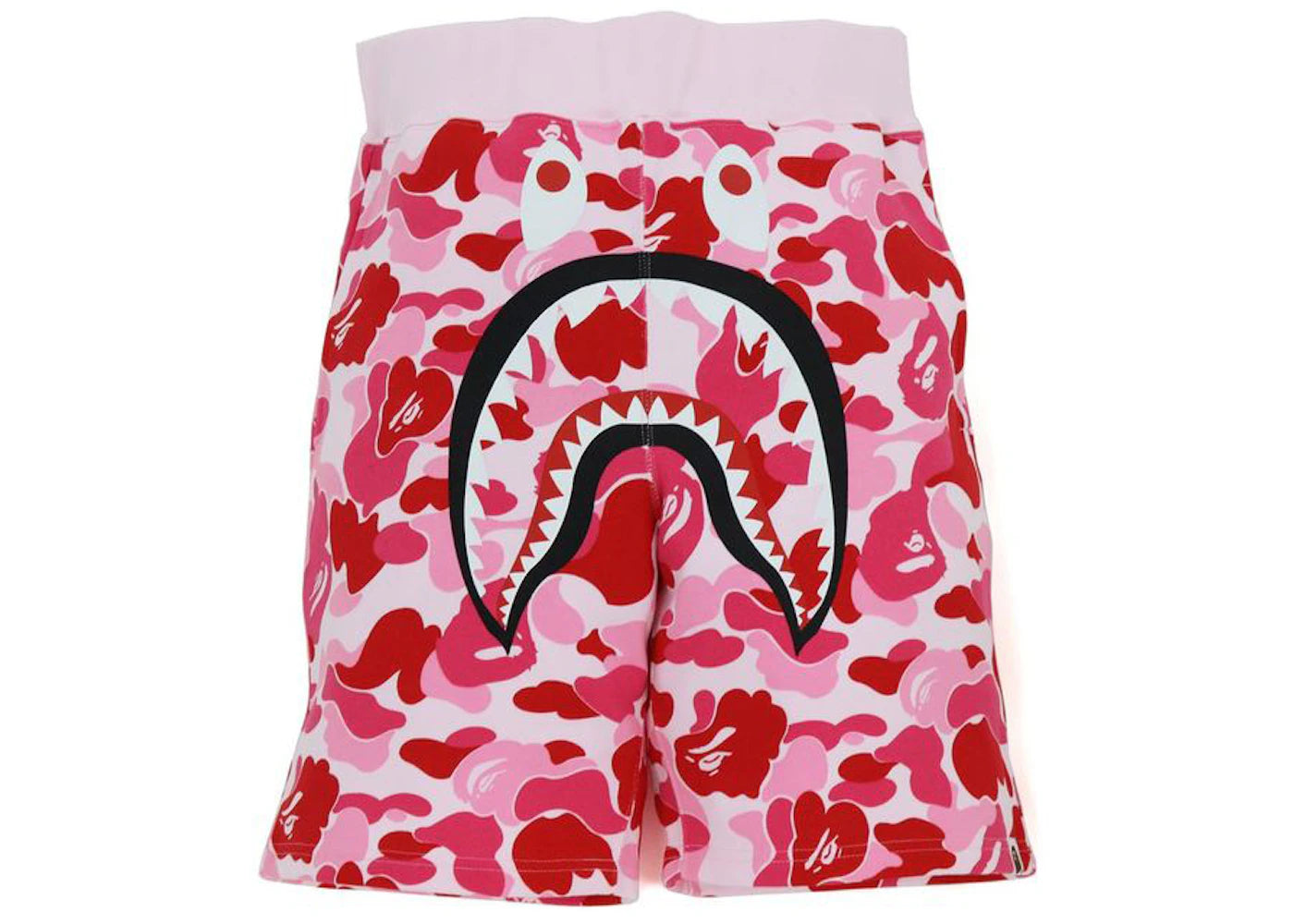 BAPE Big ABC Camo Shark Sweat Shorts Pink