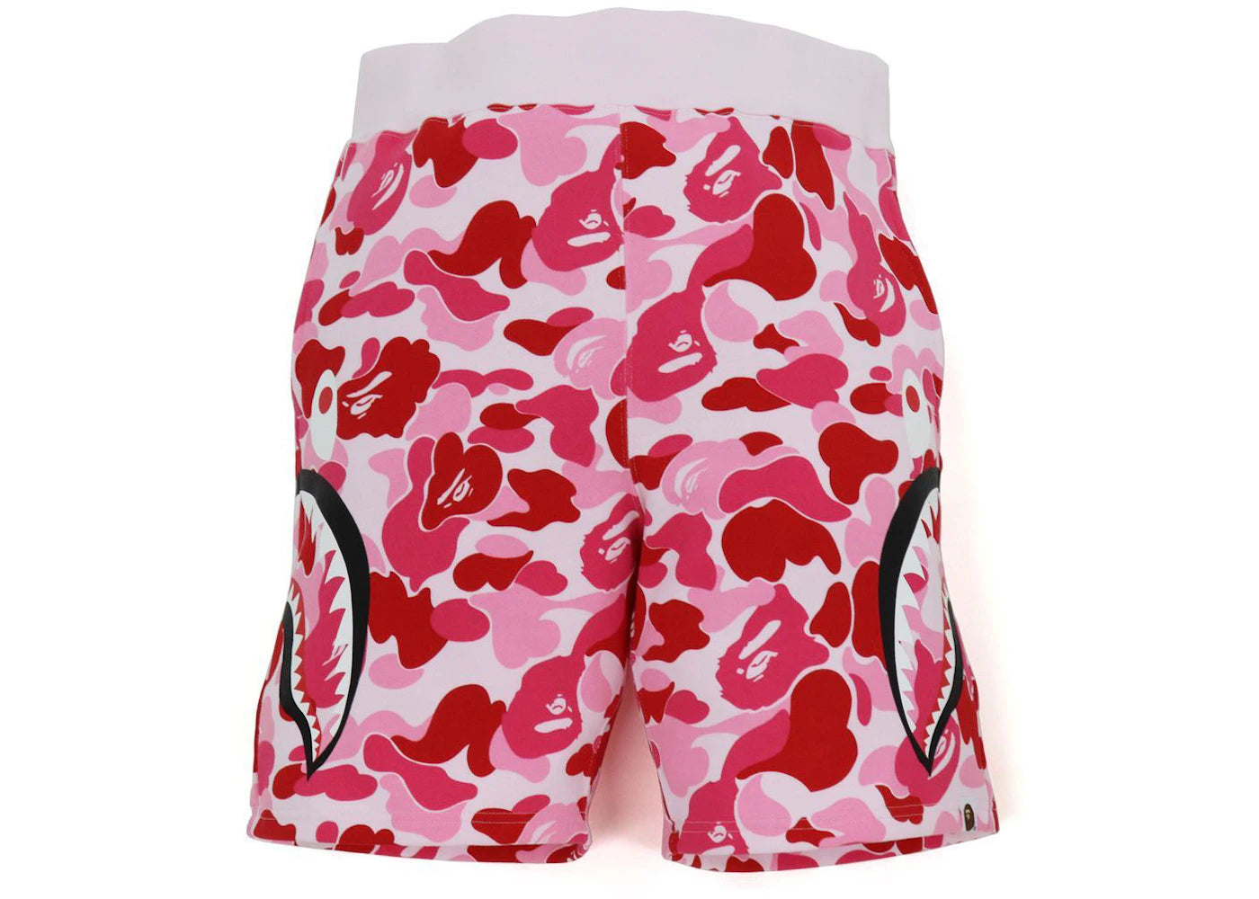 BAPE Big ABC Camo Side Shark Sweat Shorts Pink