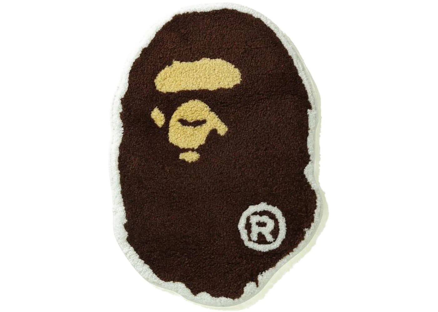 BAPE Ape Head Rug (SS21) Brown