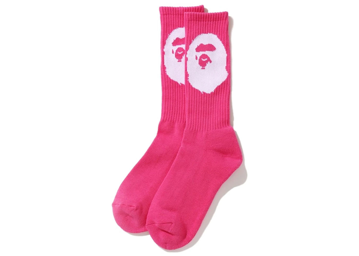 BAPE Big Ape Head Socks Pink