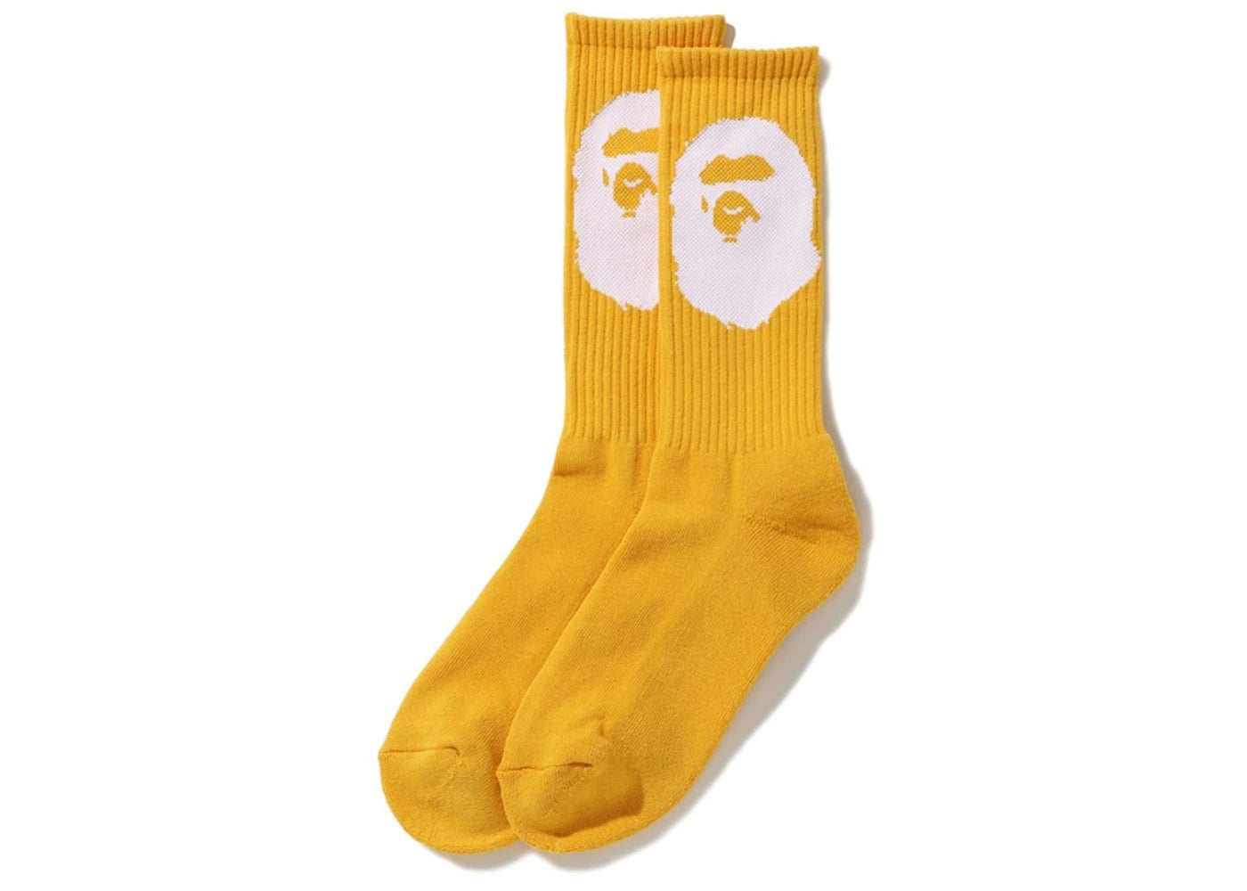 BAPE Big Ape Head Socks Yellow