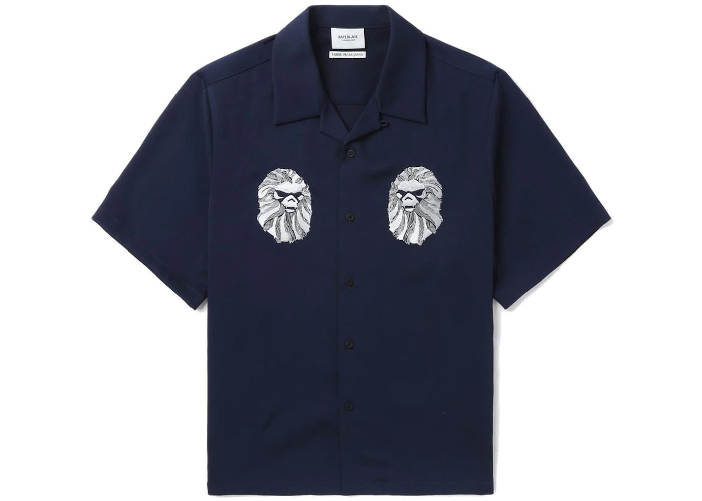BAPE Black Ape Head Bowling S/S Shirt Navy