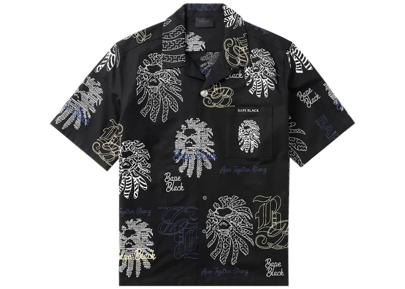 BAPE Black Graphic Stitch Shirt Black