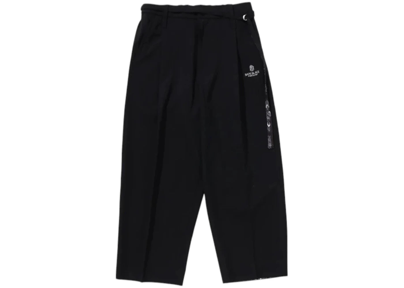 BAPE Black Paisley Dress Pants Black