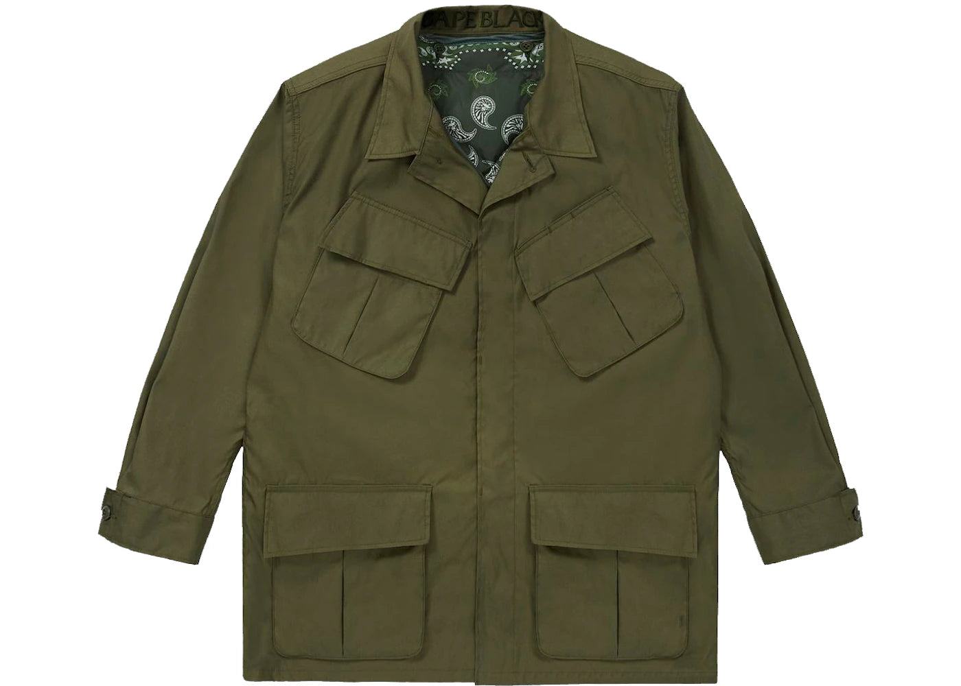 BAPE Black x Rocky Mountain Featherbed Military Jacket Olivedrab