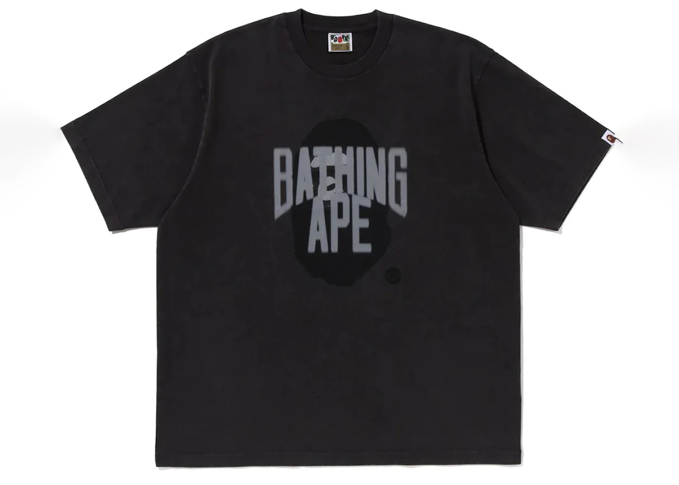 BAPE Blur Graphic Garment Dyed Tee Charcoal
