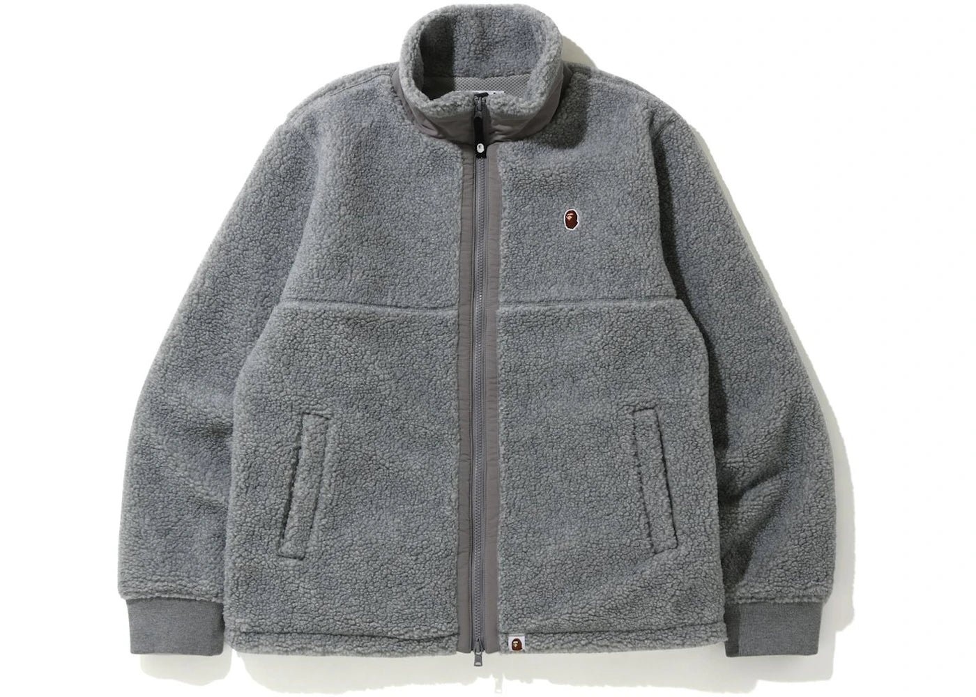 BAPE Boa Ape Head One Point Zip Jacket Grey