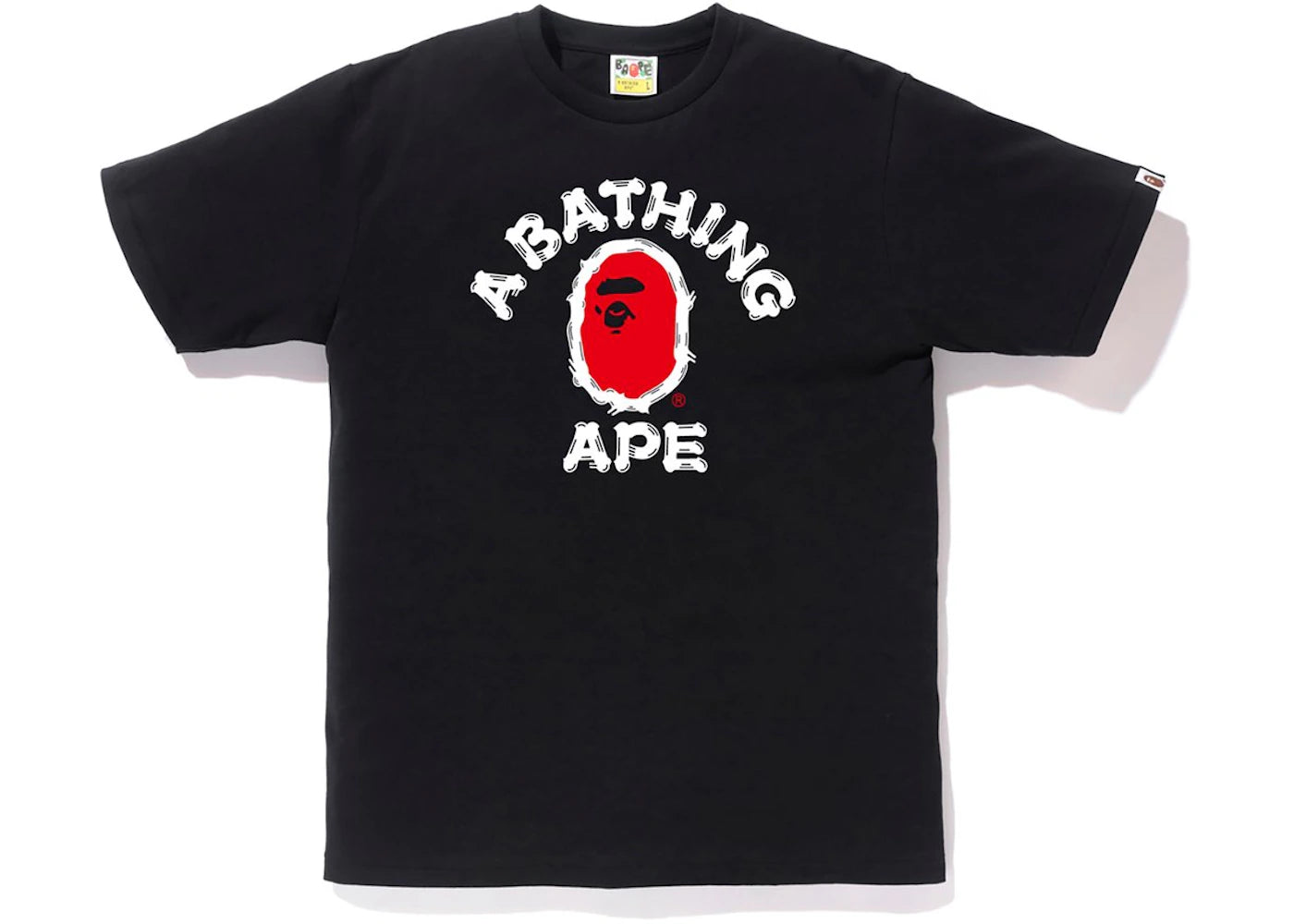 BAPE Brush College Tee Black
