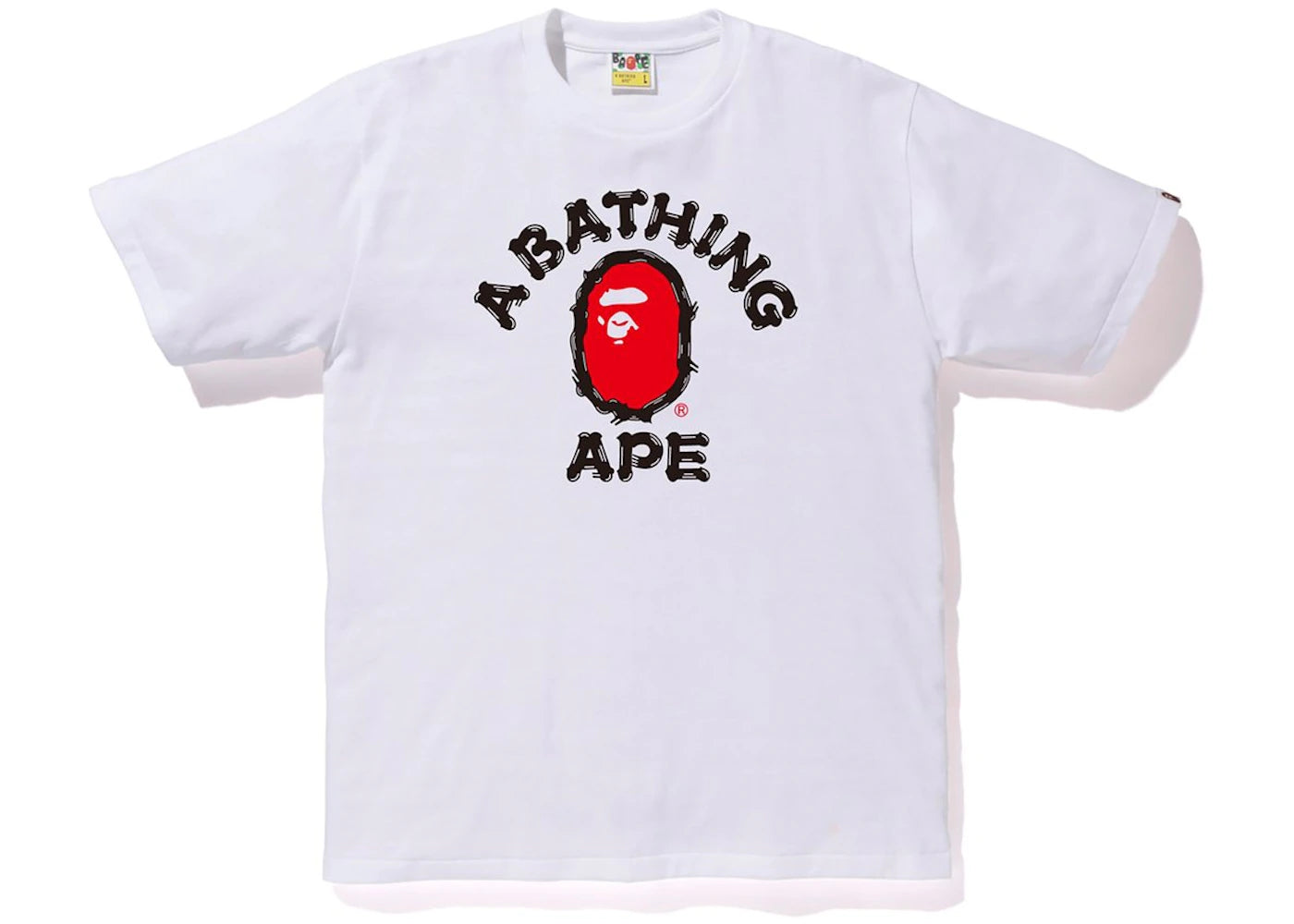 BAPE Brush College Tee White