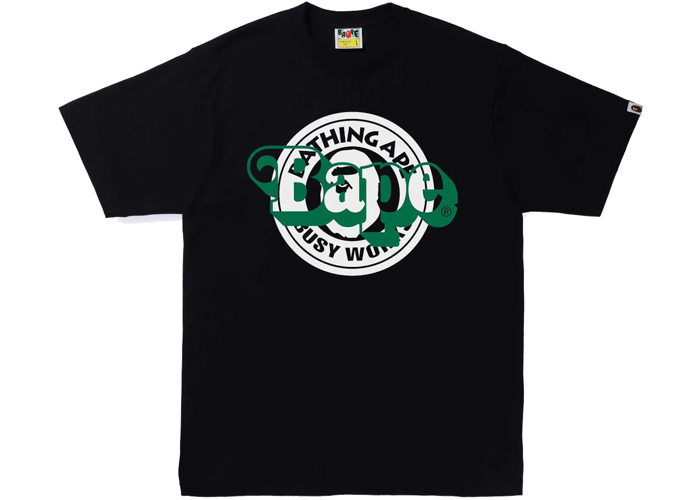 BAPE Busy Works Multi Print Tee Black