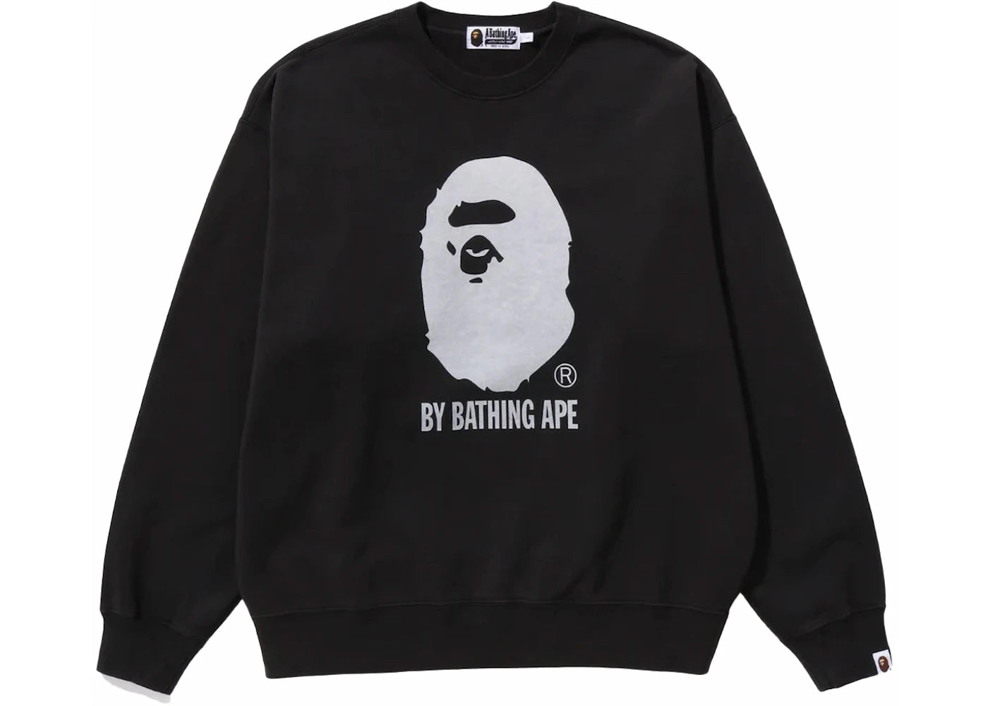 BAPE By Bathing Ape Overdye Crewneck Black