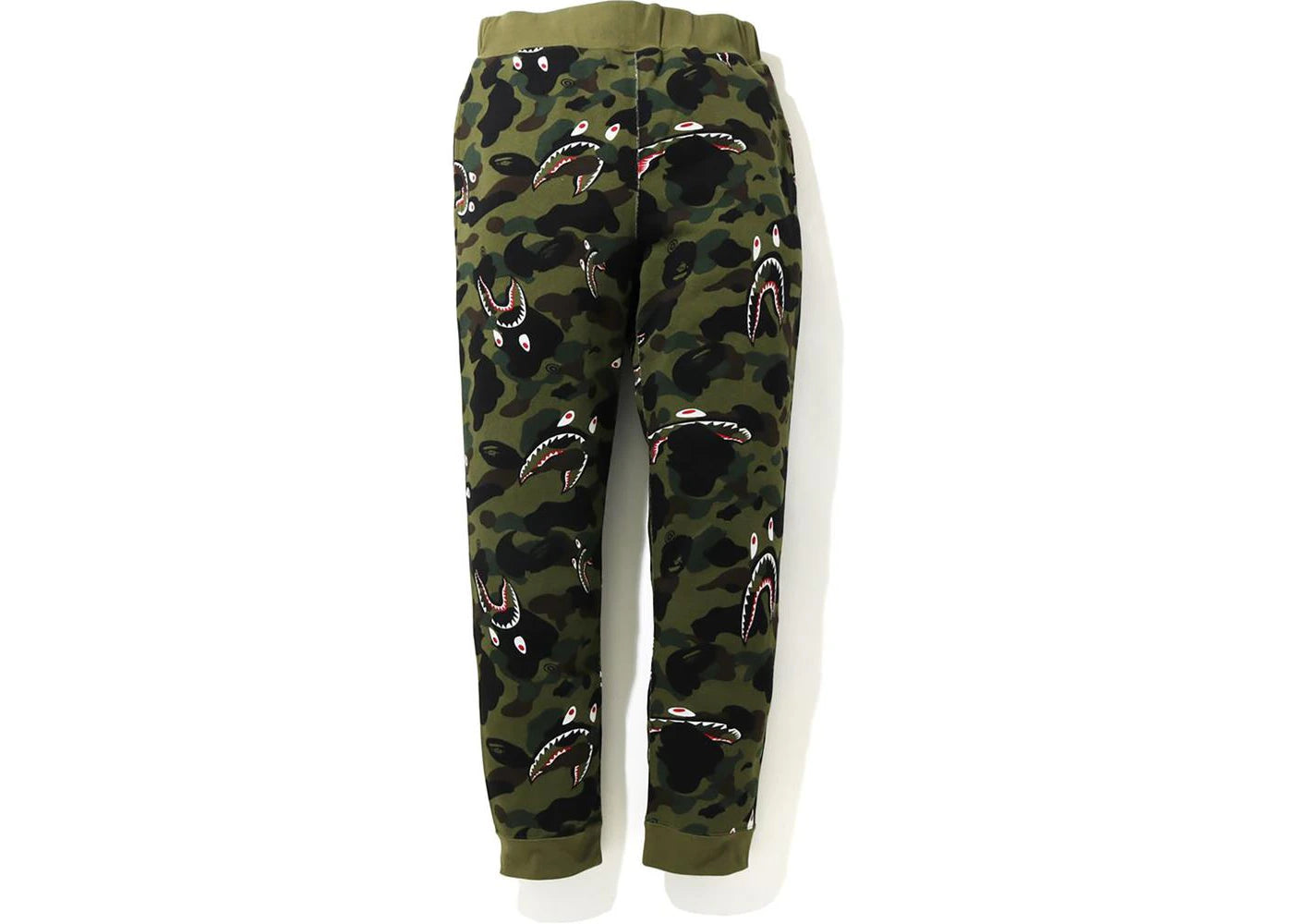 BAPE Shark 1st Camo Sweat Pants FW20 Green