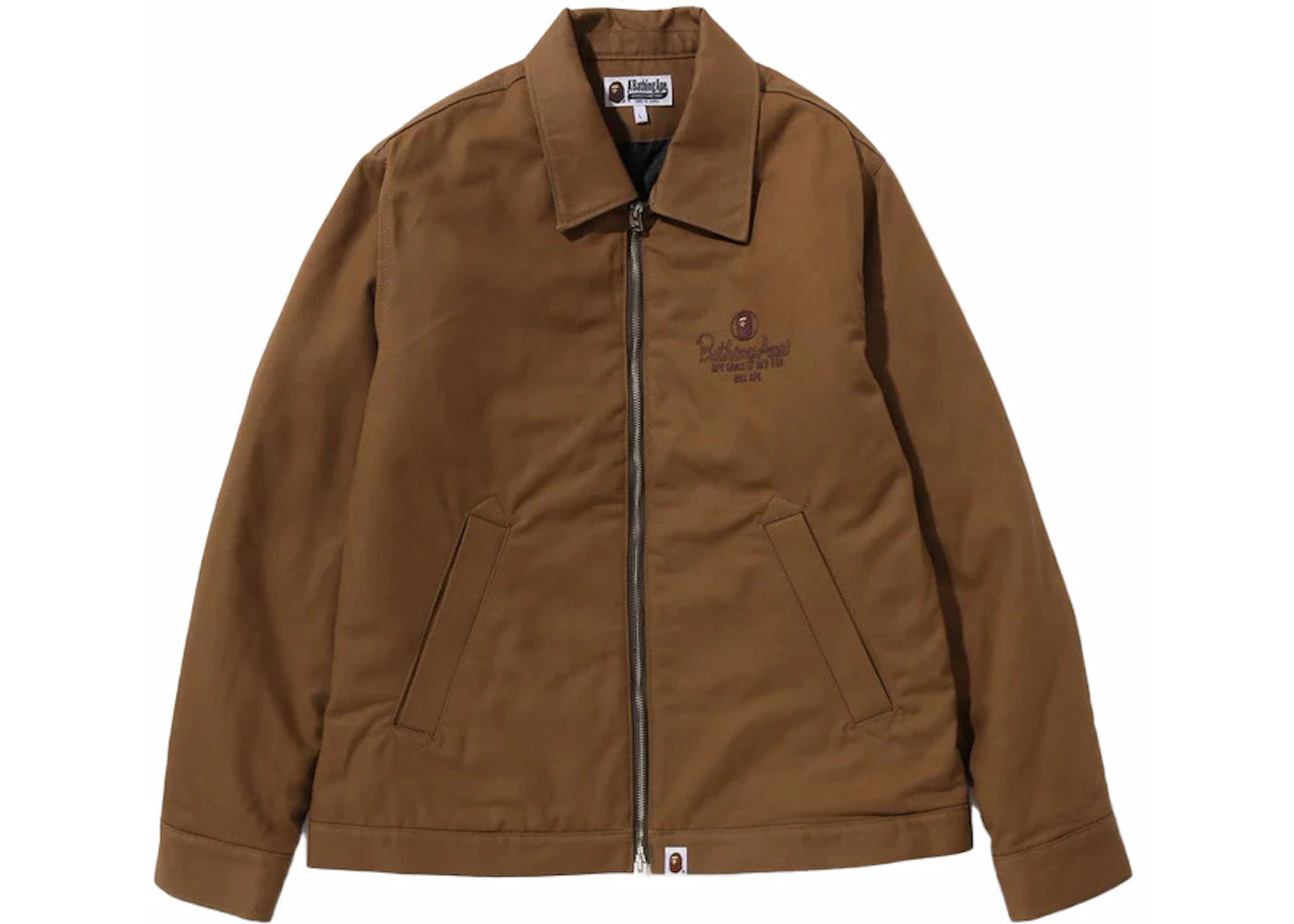 BAPE Canvas Work Jacket Brown