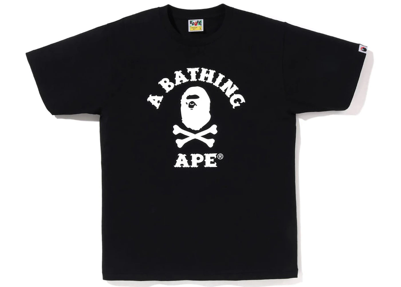 BAPE Captain Ape Crossbone Tee Black