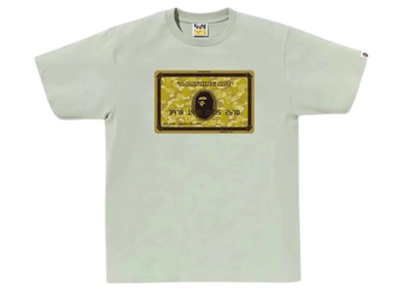 BAPE Card Tee Green/Gold