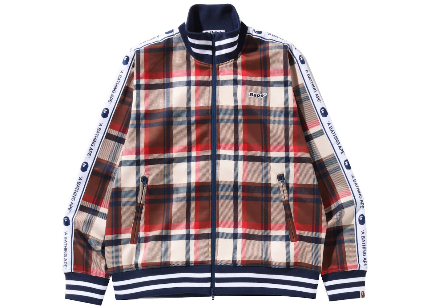 BAPE Check Jersey Top Red