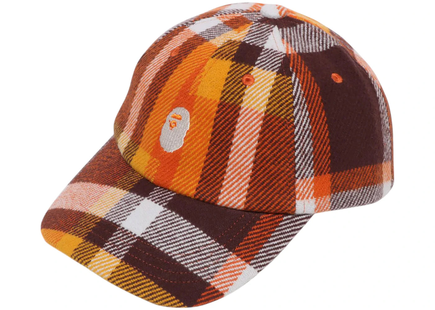 BAPE Check Panel Cap Orange
