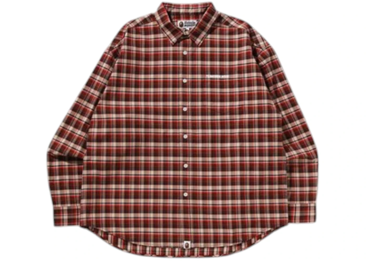 BAPE Check Shirt Red